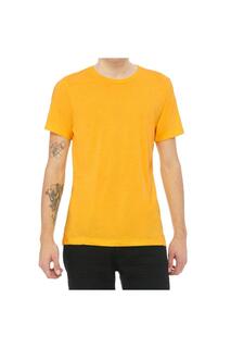 Однотонная футболка Triblend с круглым вырезом и короткими рукавами Bella + Canvas, желтый