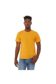 Однотонная футболка Triblend с круглым вырезом и короткими рукавами Bella + Canvas, желтый