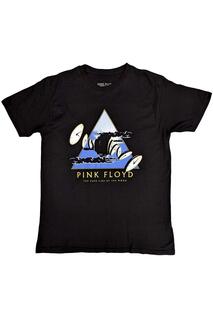 Хлопковая футболка Melting Clocks Pink Floyd, черный