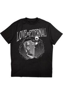 Хлопковая футболка Love Is Eternal Nightmare Before Christmas, черный