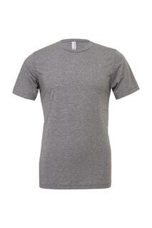 Однотонная футболка Triblend с круглым вырезом и короткими рукавами Bella + Canvas, серый