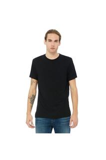 Однотонная футболка Triblend с круглым вырезом и короткими рукавами Bella + Canvas, черный