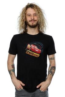 Хлопковая футболка Lightning McQueen Cars, черный