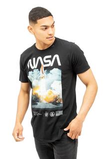 Хлопковая футболка Lift Off NASA, черный
