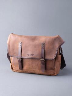 Кожаная сумка-мессенджер &apos;Hawksdale&apos; Lakeland Leather, коричневый