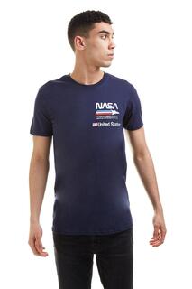 Хлопковая футболка NASA Plane Aeronautics, темно-синий