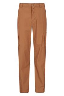 Легкие прогулочные брюки Trek Быстросохнущие походные брюки Mountain Warehouse, коричневый