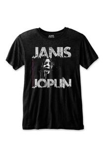 Хлопковая футболка Shea ´70 Janis Joplin, черный