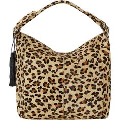 Кожаная сумка-саквояж с леопардовым принтом из телячьего волоса | BXAXL Sostter, мультиколор