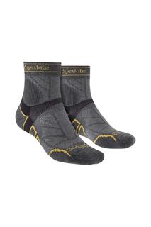 Легкие спортивные носки T2 из мериносовой шерсти для бега размером 3/4 Bridgedale, серый