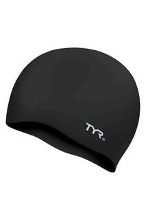 Силиконовая шапочка для плавания без морщин Tyr, черный