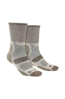 Легкие хлопковые прохладные носки с мягкой подкладкой для походов Bridgedale, бежевый