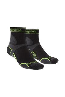 Легкие спортивные носки T2 из мериносовой шерсти для бега размером 3/4 Bridgedale, черный