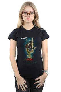 Хлопковая футболка с плакатом «Беглецы» Marvel, черный