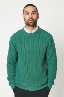 Джемпер с круглым вырезом Moss Stitch Debenhams, хаки