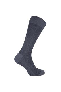 Дышащие деловые носки с бамбуковым узором Sock Snob, серый