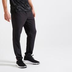 Дышащие брюки для фитнеса Decathlon Regular Fit Essential Domyos, черный