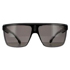 Черные серые поляризованные солнцезащитные очки Shield с кристаллами Carrera, черный
