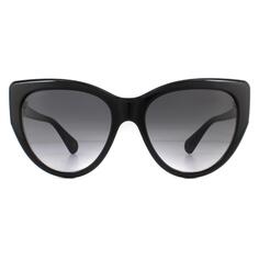 Черные серые солнцезащитные очки «кошачий глаз» с градиентом Gucci, черный