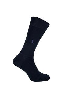 Дышащие деловые носки с бамбуковым узором Sock Snob, синий