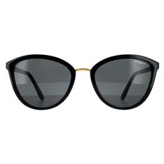 Черные серые солнцезащитные очки «кошачий глаз» Vogue, черный