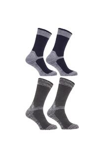 Тяжелые носки для рабочих ботинок с усиленным носком (4 шт. в упаковке) Universal Textiles, темно-синий
