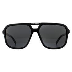 Черные темно-серые солнцезащитные очки-авиаторы Dolce &amp; Gabbana, черный