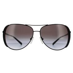 Черные темно-серые солнцезащитные очки-авиаторы с градиентом Michael Kors, черный