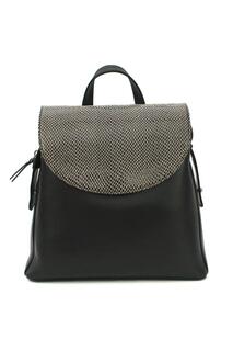 Кожаный рюкзак Petra со змеиным принтом Eastern Counties Leather, черный