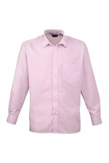 Простая рабочая рубашка из поплина с длинными рукавами Premier, розовый Premier.