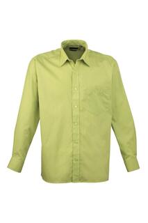 Простая рабочая рубашка из поплина с длинными рукавами Premier, зеленый Premier.