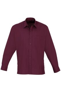 Простая рабочая рубашка из поплина с длинными рукавами Premier, фиолетовый Premier.