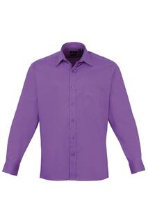 Простая рабочая рубашка из поплина с длинными рукавами Premier, фиолетовый Premier.