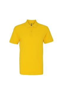 Простая рубашка-поло с короткими рукавами Asquith &amp; Fox, желтый