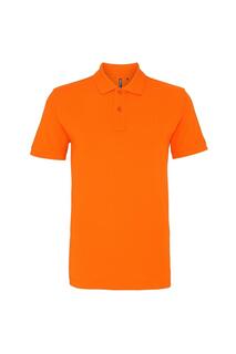 Простая рубашка-поло с короткими рукавами Asquith &amp; Fox, оранжевый