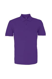 Простая рубашка-поло с короткими рукавами Asquith &amp; Fox, фиолетовый