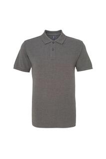 Простая рубашка-поло с короткими рукавами Asquith &amp; Fox, серый