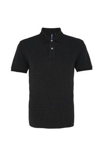 Простая рубашка-поло с короткими рукавами Asquith &amp; Fox, черный