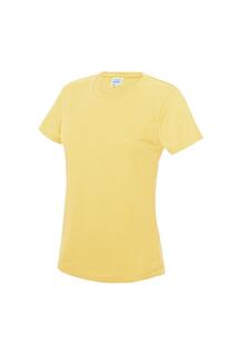 Простая спортивная футболка Just Cool AWDis, желтый