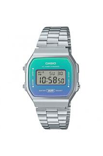 Коллекция Пластик/смола Классические цифровые кварцевые часы - A168Wer-2Aef Casio, серебро