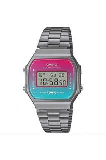 Коллекция Пластик/смола Классические цифровые кварцевые часы - A168Werb-2Aef Casio, серебро