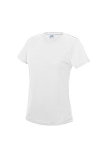 Простая спортивная футболка Just Cool AWDis, белый
