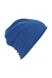 Простая шапка-бини из джерси Beechfield, синий