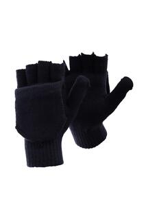 Простые тепловые зимние перчатки без пальцев с шапочкой Floso, темно-синий