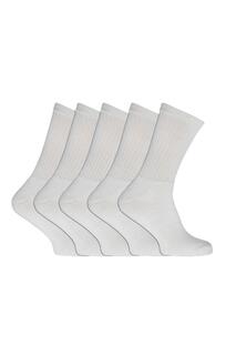 Простые спортивные носки (5 шт.) Universal Textiles, белый