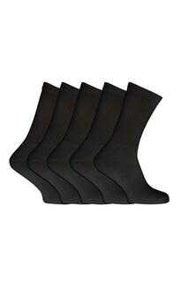 Простые спортивные носки (5 шт.) Universal Textiles, черный