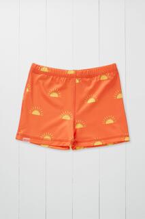 Детские шорты для плавания с принтом Sun Grass &amp; Air, оранжевый
