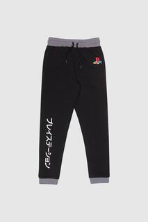 Спортивные брюки с контрастным логотипом PS1 Classic Playstation, черный Sony