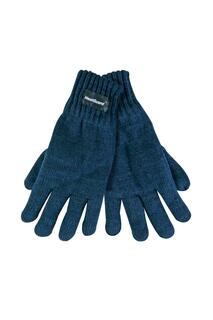 Мягкие термозимние вязаные перчатки Thinsulate, синий