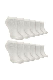 Набор из 12 пар спортивных носков | Бамбуковые носки до щиколотки Sock Snob, белый